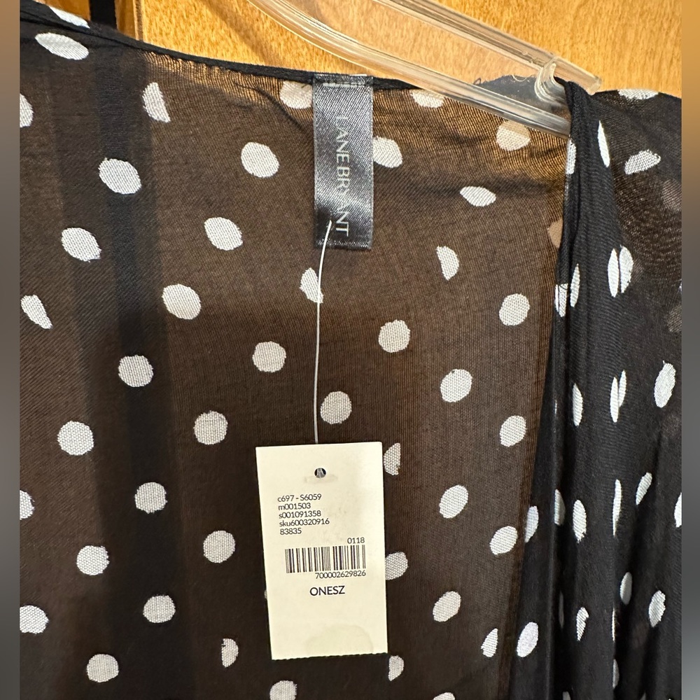 Black/White Polka Dot shawl